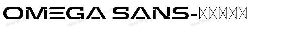 Omega Sans字体转换